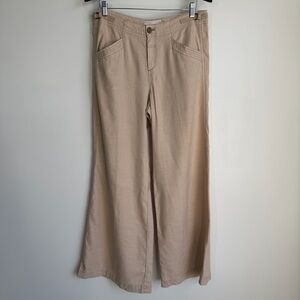 Anthropologie Tan Flare & Wide Leg Jeans